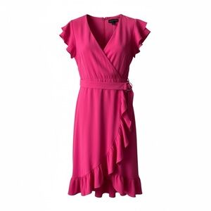 NWT LAUNDRY By Shelli Segal Fuchsia Asymmetrical Dress